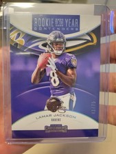 2018 Lamar Jackson Rookie Of The Year Contenders Silver /75