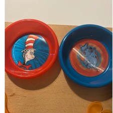 Dr Seuss Cat in the Hat Horton Hears a Who Toddler Dining Set Plates Bowls Cups