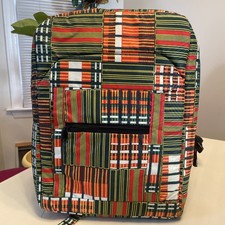 Kente Design Style Backpack Boho Artisan Hippie . Ethnic Fabric NWOT