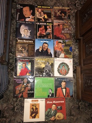 17x  Job Lot Bundle Album Collection Jim Reeves Vinyl Record Vintage LP Music
