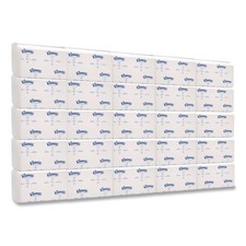 Kleenex Premiere Folded Towels, 1-Ply, 7.8 x 12.4, White, 120/Pack, 25 Packs/CT
