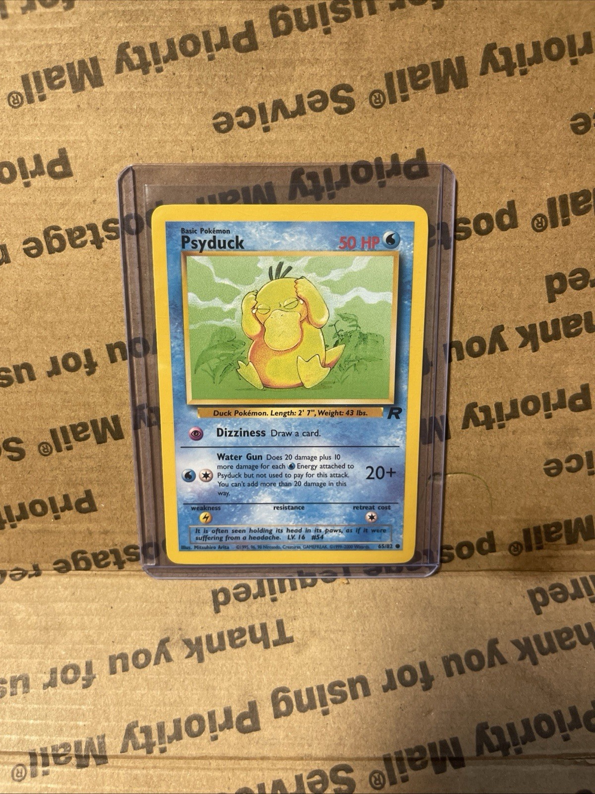 Psyduck 65/82 Unlimited Team Rocket NM-Mint Vintage Pokemon Card