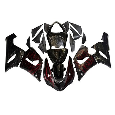 Full Bodywork Fairings For Kawasaki Ninja ZX6R 2005 2006 ABS Fairing Kit Flame