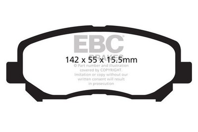 DPX2134 Ebc Ultimax Front Brake Pad Set Fits Mazda Cx-5