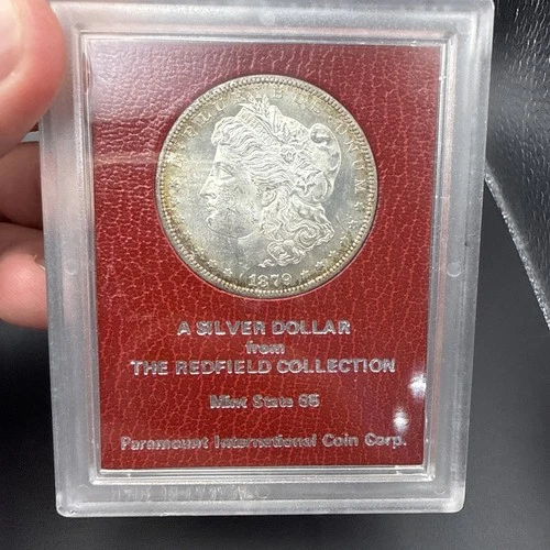 Morgan Dollar 1879-S Uncertified, Redfield Collection Red MS-65 Paramount Holder