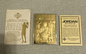 Michael Jordan 24k Gold Card Upper Deck | eBay