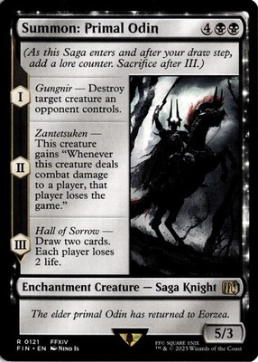 Summon: Primal Odin 121 FIN FINAL FANTASY NM
