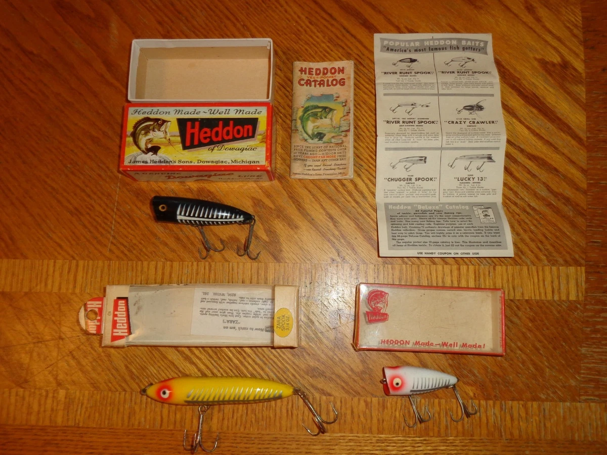 Heddon Box Insert Included Vintage Fishing Lures for sale | eBay