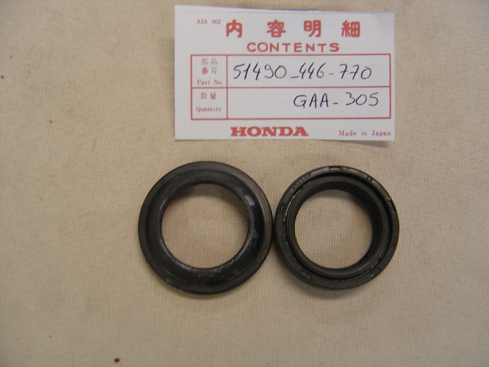 Joint spi et cache poussière étanche de fourche avant pour XL125S 200XR