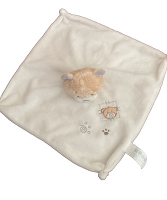 Tiny Treasures Teddybär Bettdecke, Schnuller, Decke, Decke creme