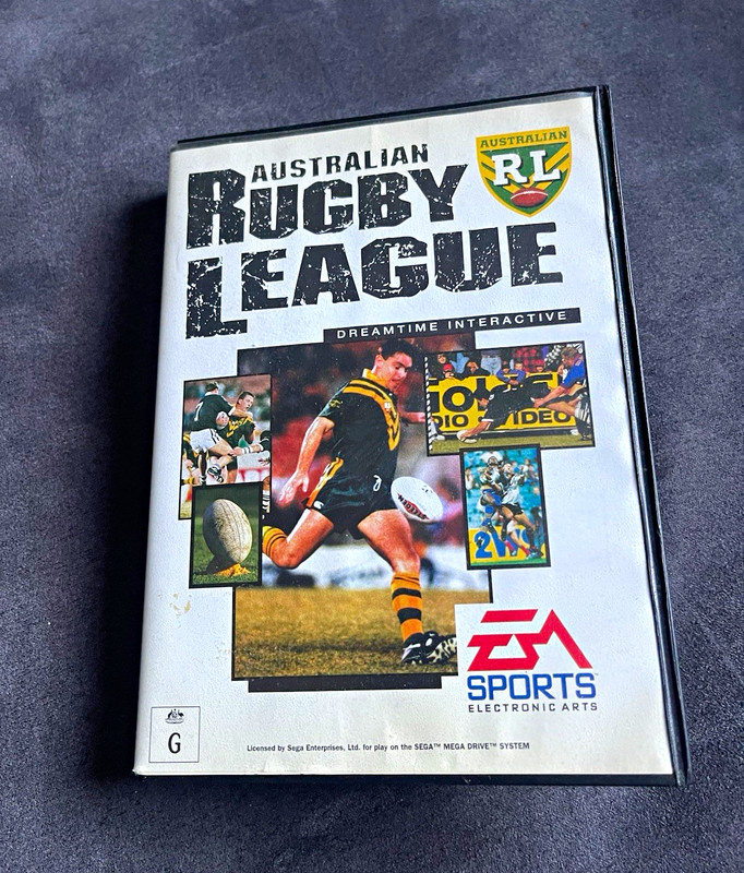 EA Sports SEGA Mega Drive Australian Rugby League PAL G Rugby Sports Game