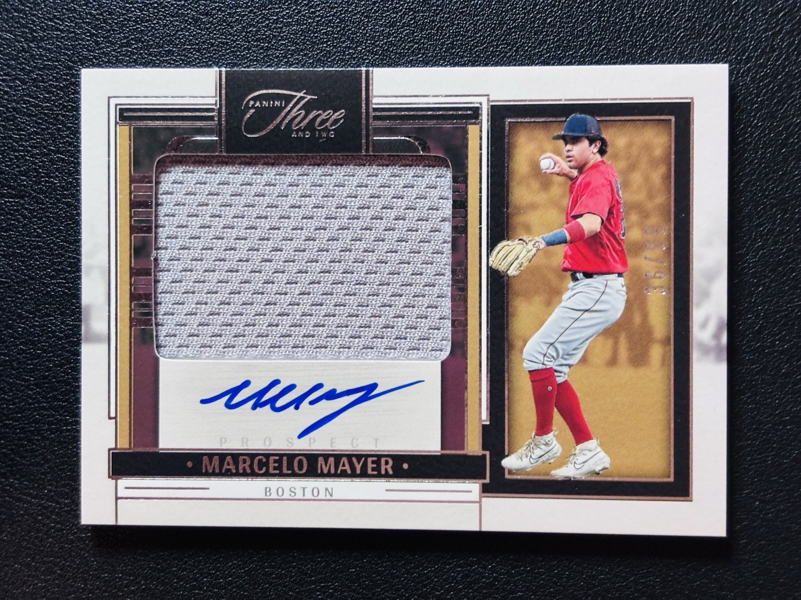 2024 Panini Three and Two Marcelo Mayer Prospect Jersey Auto #/99