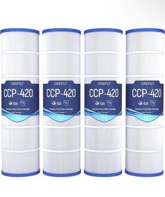 Grefilt 4Pack PCC105-PAK4 Pool Filter for Pentair Clean & Clear Plus 420 CCP420 