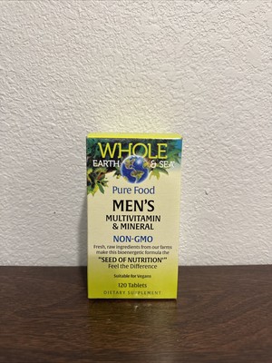 Natural Factors ( Whole Earth & Sea) Men's Multi Vitamin 120 Tablets