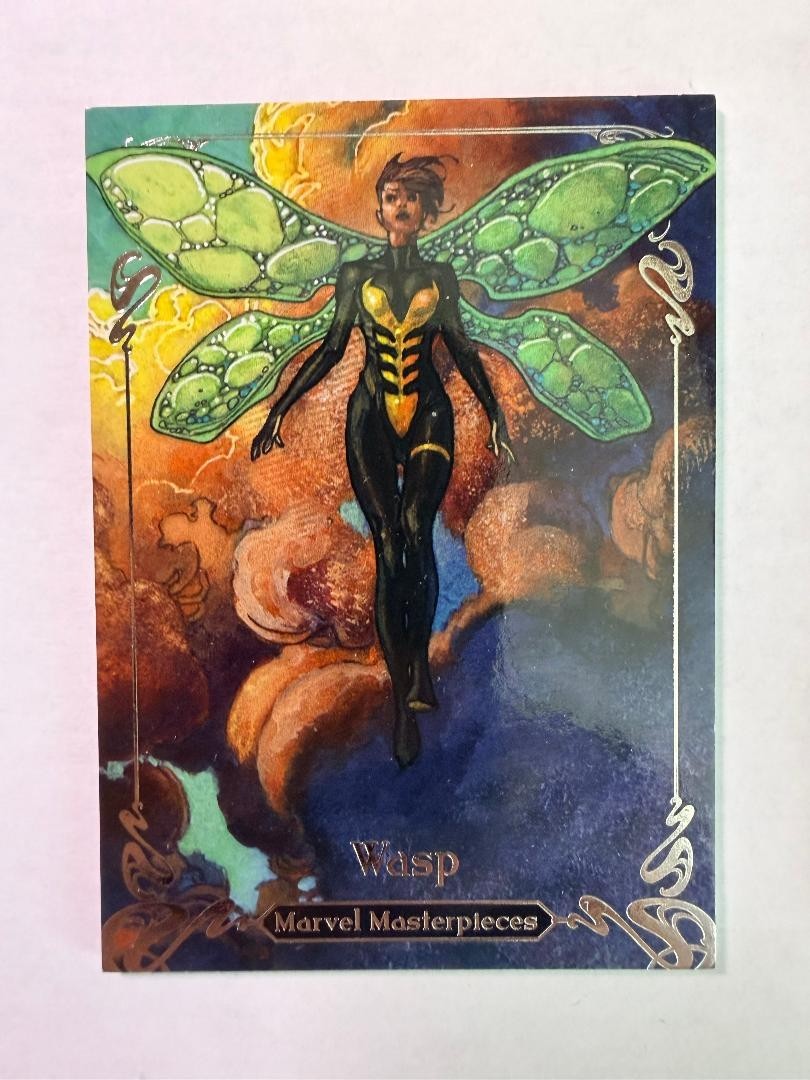 2018 Upper Deck Marvel Masterpieces Tier 2 base card #37 Wasp 165/1499