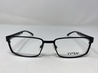 TIMEX TMX INTERCEPTION BK 52-17-135 Black Metal Full Rim Eyeglasses Frame AM60