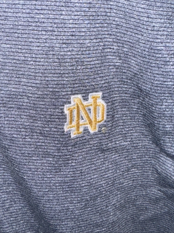 Cutter & Buck Notre Dame Mens Quarter Zip Pullover Sweater, Size M - Image 3 of 4