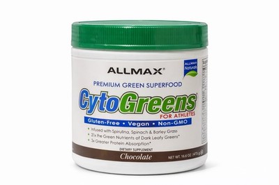 CytoGreens Super Greens Powder - Spirulina, Spinach, Barley Chocolate Flavor