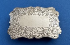 VTG Old Western Diablo Hand Engraved Sterling Silver Monogram Trophy Belt Buckle