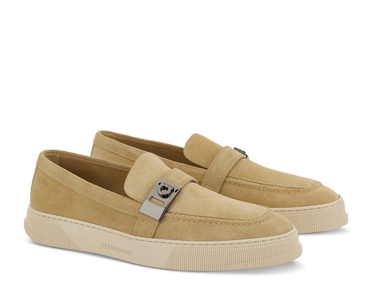 New Salvatore Ferragamo Hybrid Brad Sneakers With Hug Buckle 7 7.5