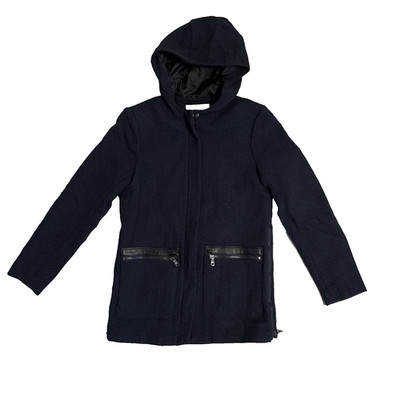 Banana Republic Women's Hooded Zip Up Jacket Lightweight Coat Size XS Navy
