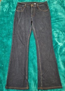 Halara Bootcut Dark Wash Blue Denim Stretch 5 Pocket Jeans Womens Size L