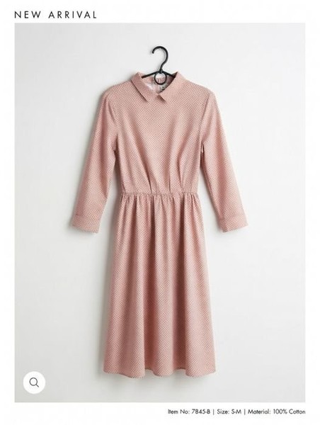 Women Dress Pink Cotton 36