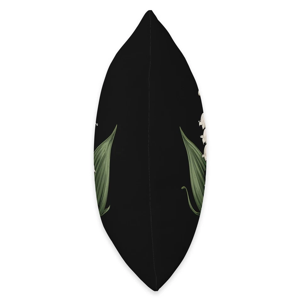 Almohada Flor Blanca Primavera Flor Lirio del Valle Cumpleaños Mayo Foto 2 de 3