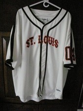 MEN'S 2XL, ST LOUIS BROWNS JERSEY, #4 ROGERS HORNSBY, IVORY, 1934-37