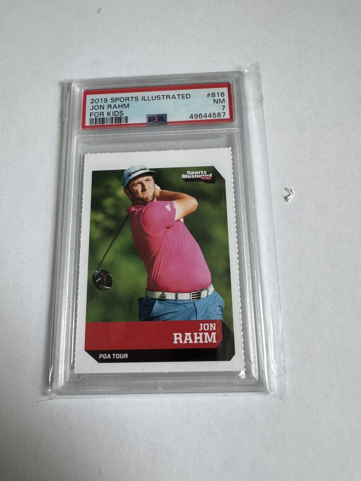 Jon Rahm Rookie 2019 Sports Illustrated SI for Kids Rare Low POP PGA GOLF PSA 7