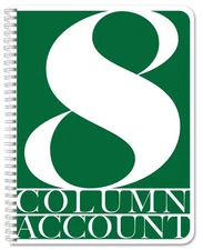 8 Column Ledger Book/Account Book/Accounting Ledger/Notebook Eight Columns Co...