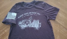 Slingin Rocks And Raisin Hell Since 1940 Jeep T-shirt