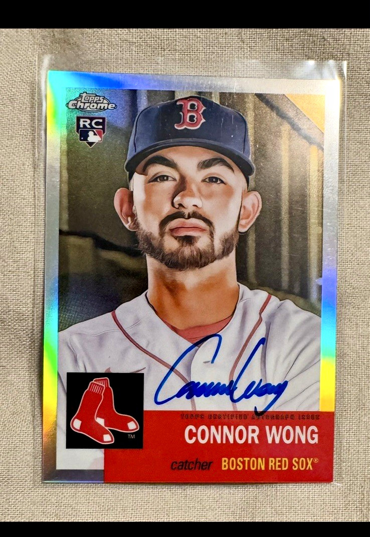 Topps 2022 Chrome Platinum Connor Wong RC Auto Refractor #/199 Red Sox CPA-CW