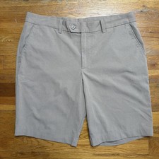 J. Lindeberg Vent Golf Shorts Men's 34 Khaki Ripstop MSRP $125 (GMPA07907-E116)