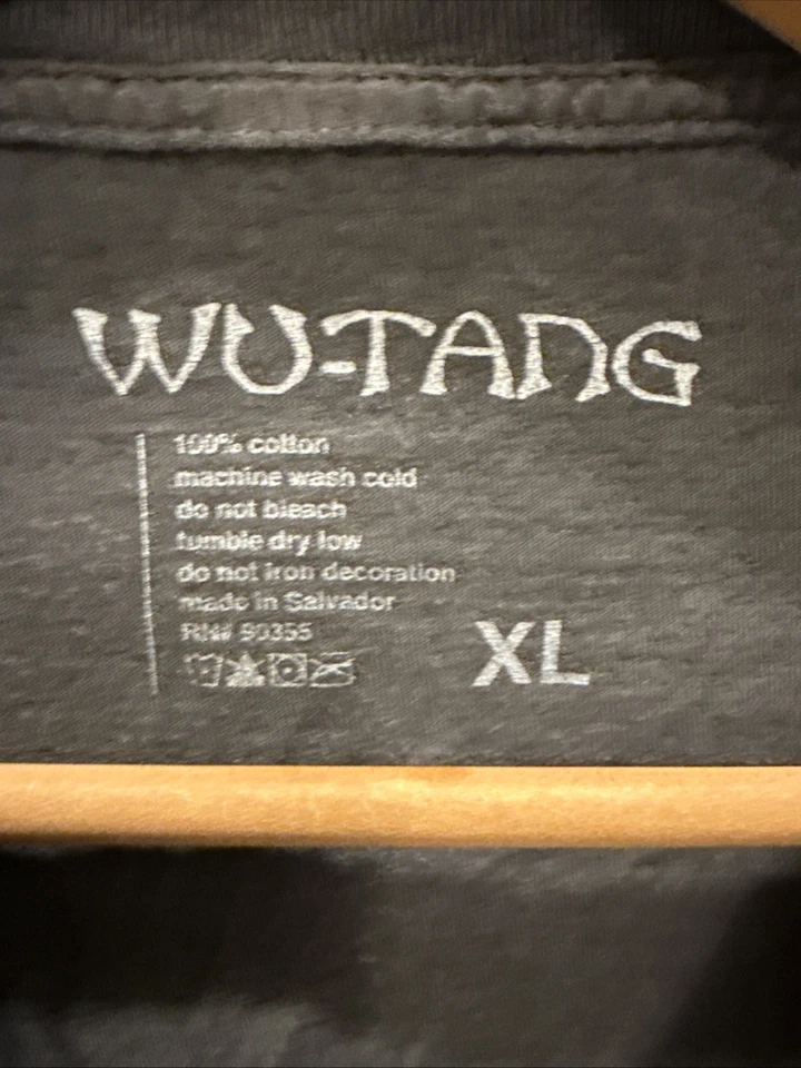 Camisa sin mangas vintage Enter The Wu-Tang 36 Chambers XL negra lavada a la piedra Foto 3 de 4