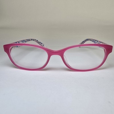 Marchon NYC Junior M-Estella 601 Kids Frames Only Pink 48-16 Clear Star Temples 