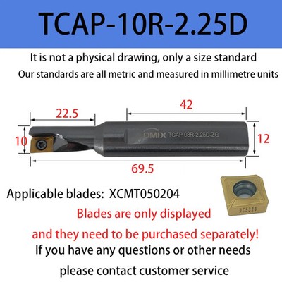 TCAP SF Series QCMT Drill Insert Function Drilling Turning Boring Tools