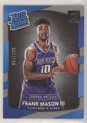 2017 Donruss Rated Rookies Press Proof Silver /299 Frank Mason III Rookie RC 0x1