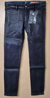 Just Cavalli Jegging Lila Just Chic Coated Denim Stretch Neu W28 L30 Gr. 28