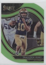 2020 Panini Select Field Level Neon Green Prizm Die-Cut Malcolm Perry #399 0bi6