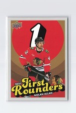 2025-26 UD Chicago Blackhawks Centennial #FR-12 Nolan Allan First Rounders