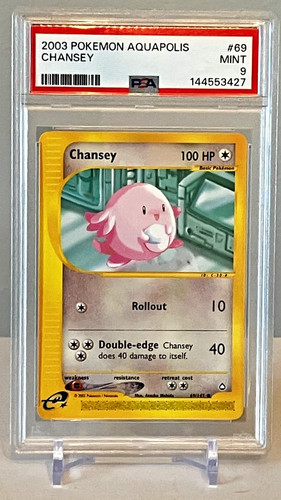 Chansey graded PSA 9 for sale on eBay