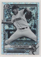 2021 Bowman Chrome Black & White Mini-Diamond Refractor Logan Gilbert 6u5