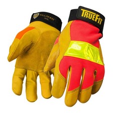 Tillman 1476 True Fit Hi-Vis Top Grain Cowhide Performance Work Gloves X-Large