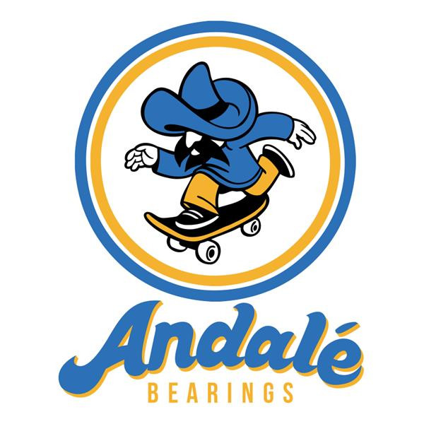Andale Tiago Lemos Mixtape Set of 8 G5 Skateboard Precison Bearings -Blue