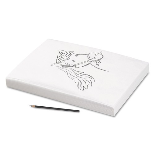 96510 Tracing Paper, 25 lbs., 9 x 12, Semi-Transparent, 500 Sheets/Ream