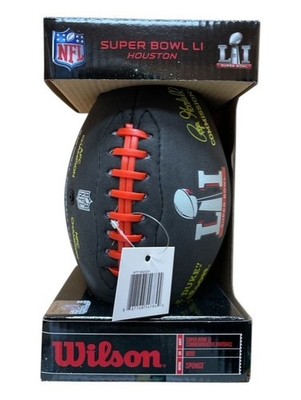 WILSON Official NFL Super Bowl 51 Mini Football Soft Feel Replica