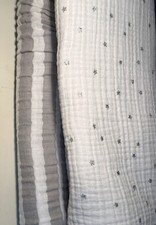 Cloud Island Baby Swaddle Blankets 100 Cotton Muslin Set Of 2 Great 46 x46