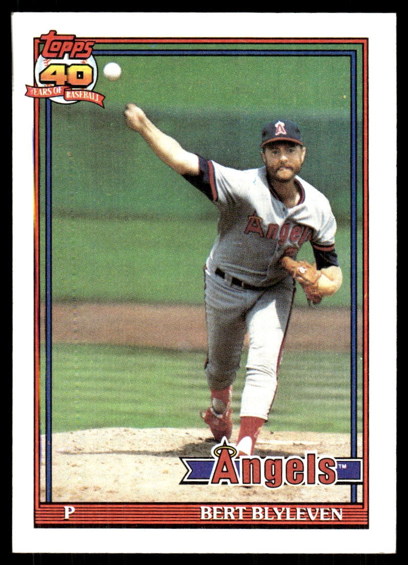 Bert Blyleven 1991 Topps #615 Angels FREE SHIPPING StackedPacks
