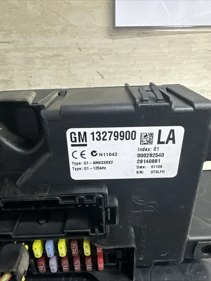 CENTRALINA BODY COMPUTER OPEL CORSA D 2008-2015 DISEL 13279900 - Immagine 3 di 4